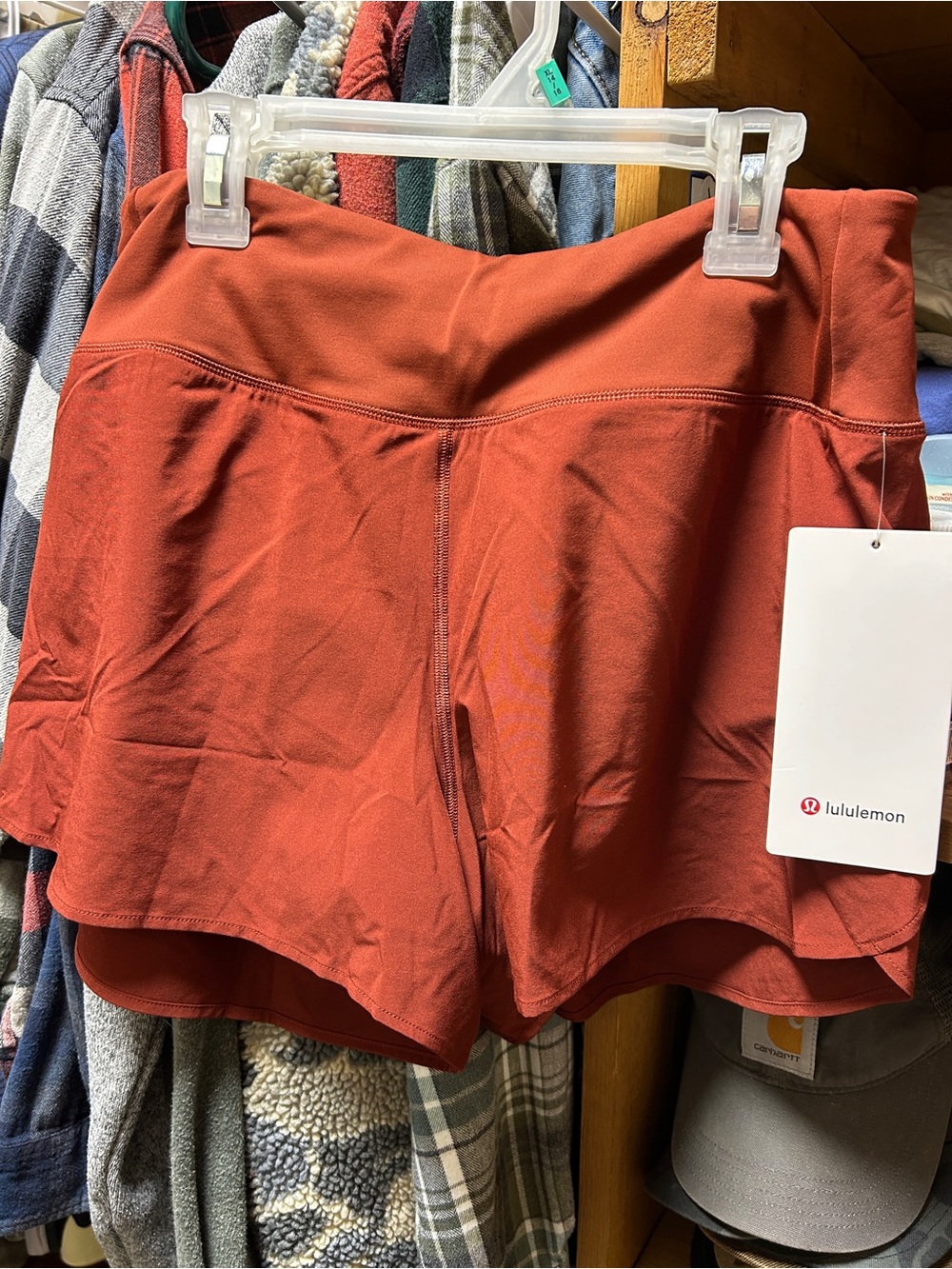 lululemon athletica Women's Rust Red Athletic Shorts